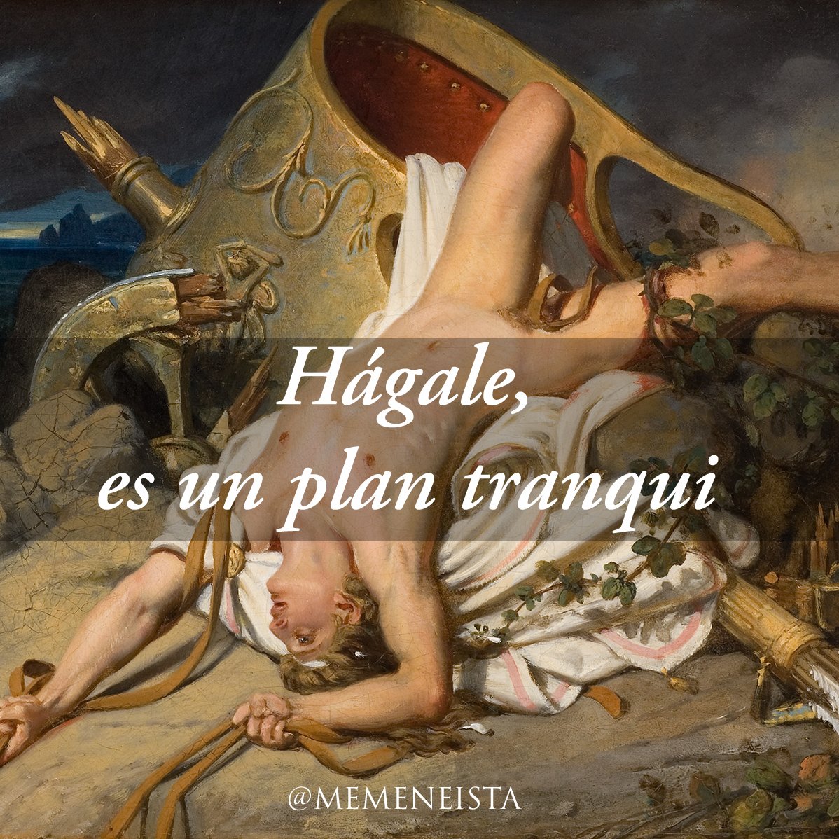 memeneista's tweet photo. 📜Título: La muerte de Hipólito 
👨‍🎨Autor: Joseph Désiré Court 🇫🇷
🕰Año: 1825
🏛Ubicación: Museo Fabre, Montpelier 🇫🇷

#artmemes #memeart #memesinspanish #memesespañol #memeneista #memesart https://t.co/wpDsl7S7rx