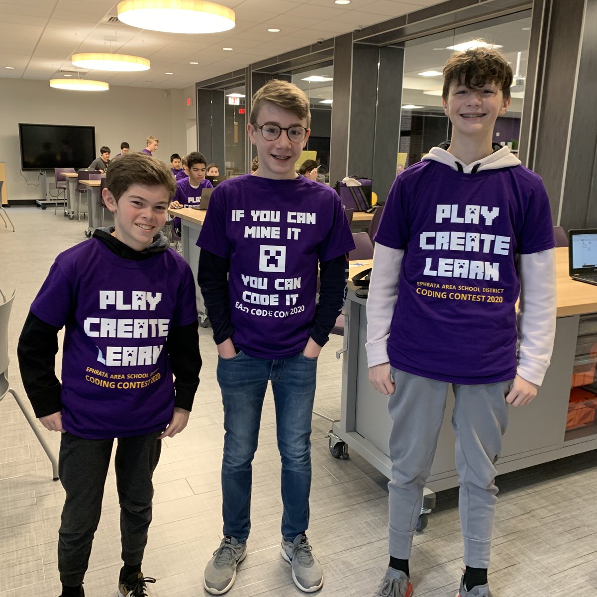 GoMounts's tweet photo. EIMS kicks off the 2020 Coding Contest today. Now in its 5th year, the contest draws hundreds of students each year. Top finishers from each school will compete in the final event on March 26! #EphrataInnovates #EASDLifeReady #EAEFSignatureProgram #MountsPride https://t.co/8iDaWxIA4N