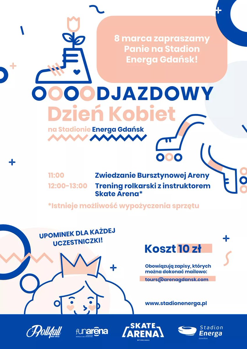 PolsatPlusArena's tweet image. Odjazdowy Dzień Kobiet w #FUNARENA i SkateArena ❗Wpadnij do nas 8️⃣ marca, zwiedź bursztynową arenę i weź udział w wyjątkowym treningu rolkarskim.
Szczegóły: bit.ly/2VOqYPN