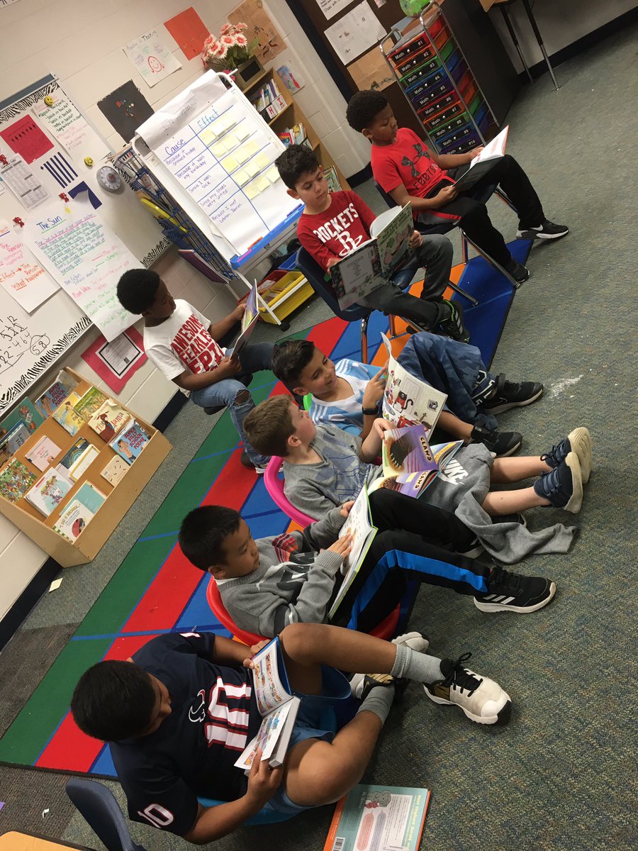 SmithCCE's tweet photo. Love seeing the boys in my class enjoying reading together!!! @HumbleISD_FCE #CardinalPride #FCE2019 https://t.co/4zip6kFLHP