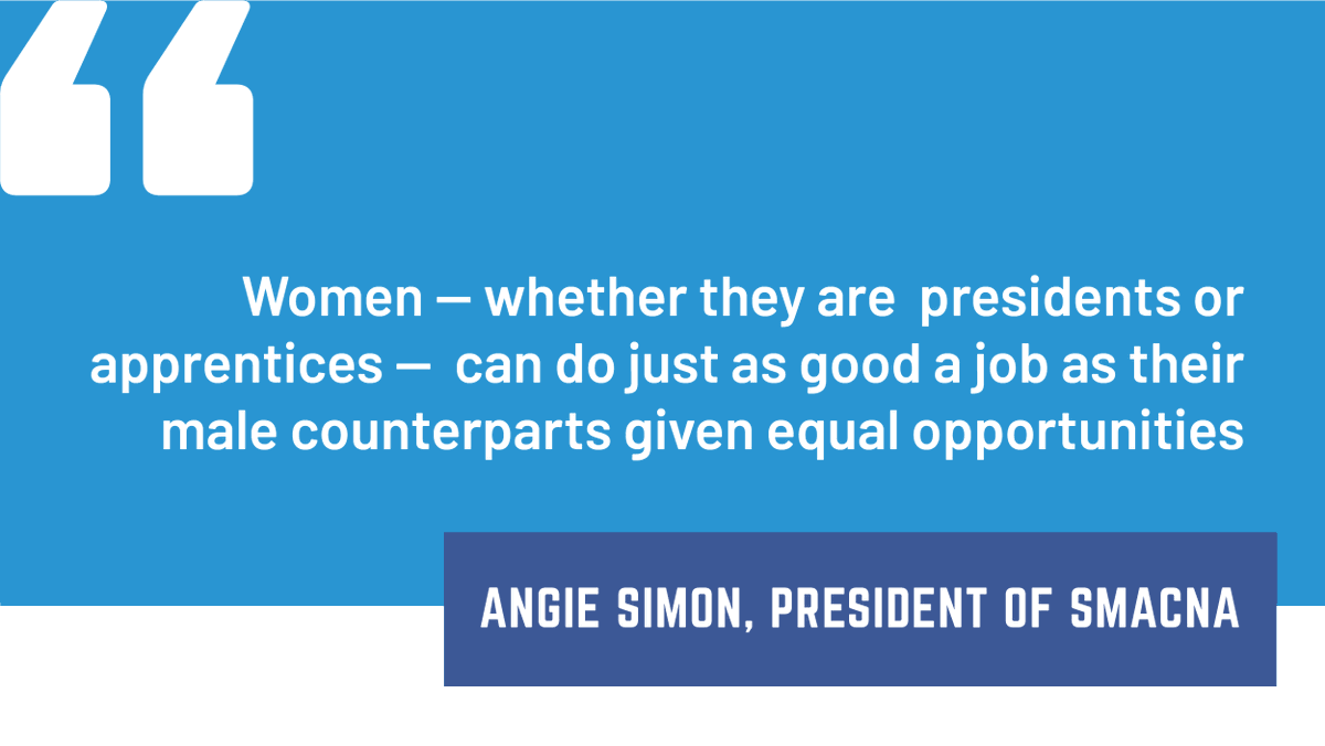 In honor of #WomenInConstructionWeek, Western Allied Mechanical CEO and SMACNA president, Angie Simon, spoke with two women trailblazers in the sheet metal industry. Listen here: bit.ly/2vMYDyu