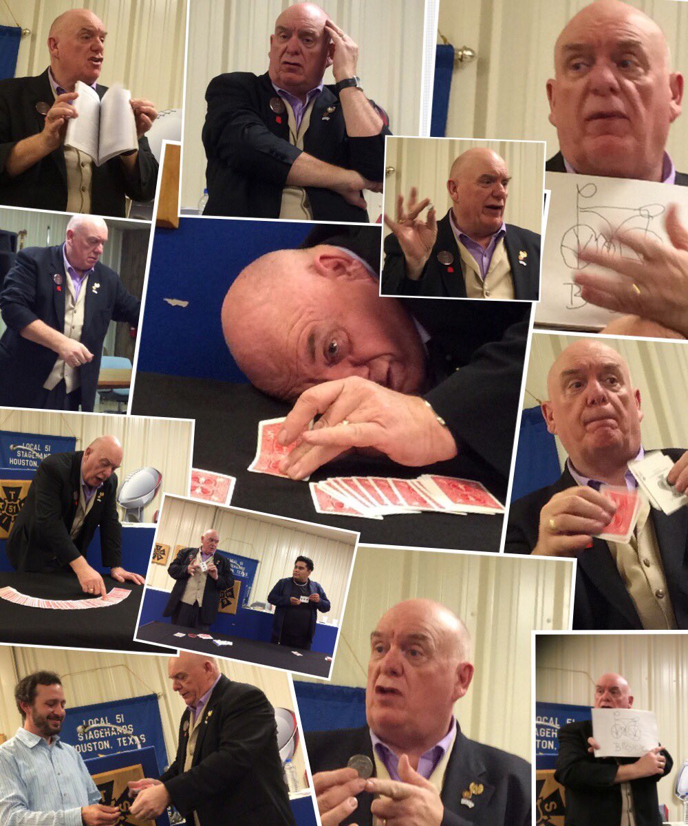 magichouston's tweet photo. Martin Cox, from the U.K., delivered an entertaining and educational lecture on March 2nd for our group. https://t.co/AOtm7Bv9ks