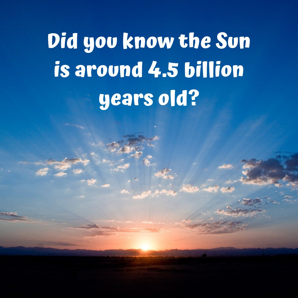 On this #FunFriday, as we prepare for our Reach for the Stars Spring Mixer and Fundraising Event, it's time to share a fun fact about our favorite star — the Sun! Did you know it is about 4.5 billion years old?