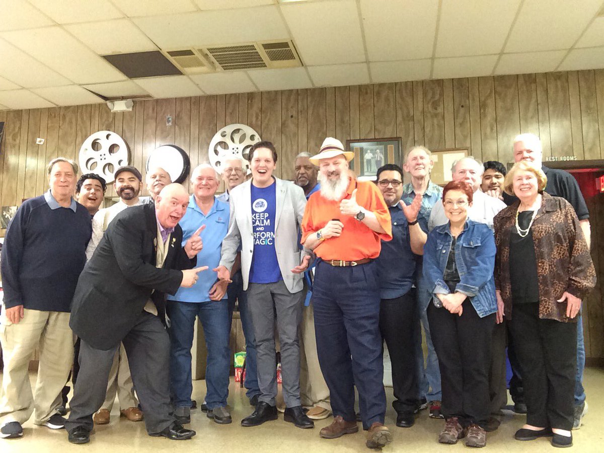 magichouston's tweet photo. International President of the IBM, Alex Zander, visited Houston. This is a shot of the group that was left after the recent Martin Cox Lecture. https://t.co/ozfC4pypIg
