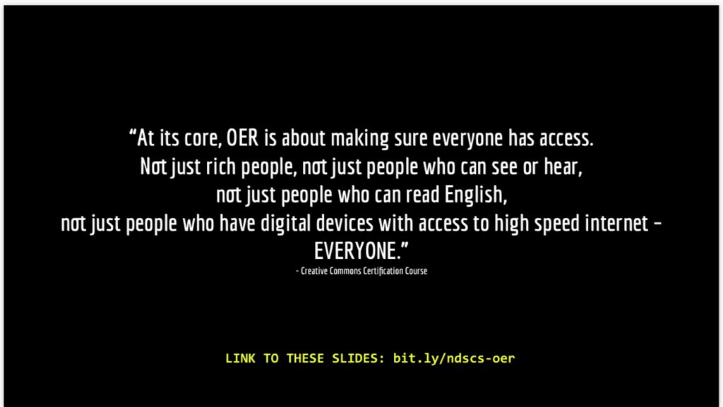 ihaveabug's tweet photo. An image from our presentation today is similar to a statement from the UN (brought to our attention by @TanyaSpilovoy). #opennd #OEWeek #oer https://t.co/xcqvzKByfq