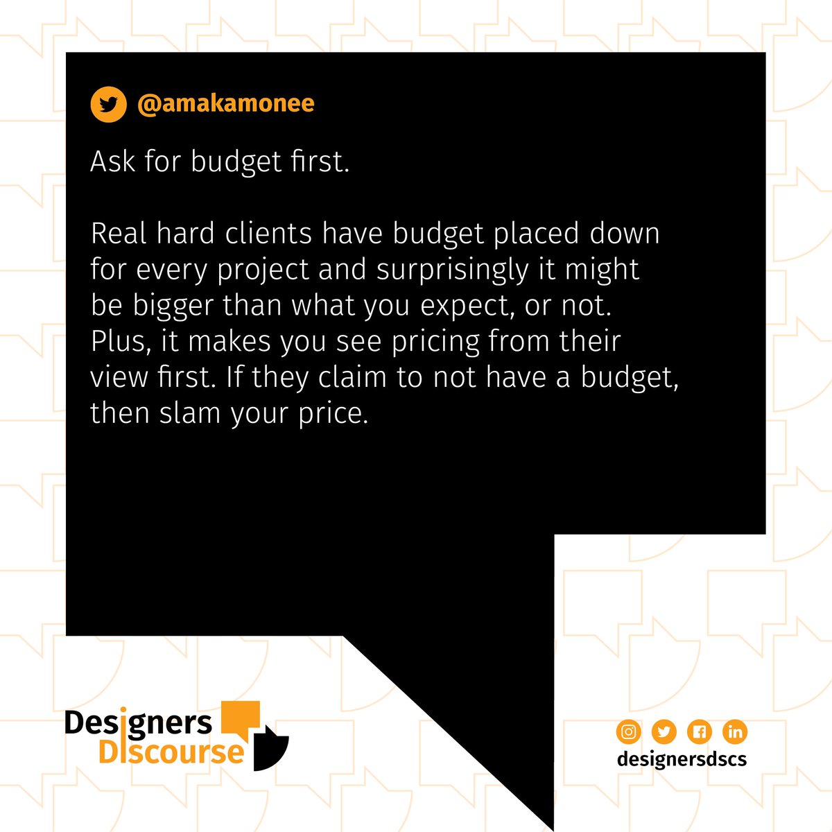 designersdscs's tweet photo. We hope you'd learn a thing or two from their experiences and approach.
Stay tuned for another #truthdiscovering week in Episode 11 of @designersdscs.
#designconversation #designdialogue #designdiscourse #designdebate #designeducation #designconference #designcommunity https://t.co/8rwhd5PU9B
