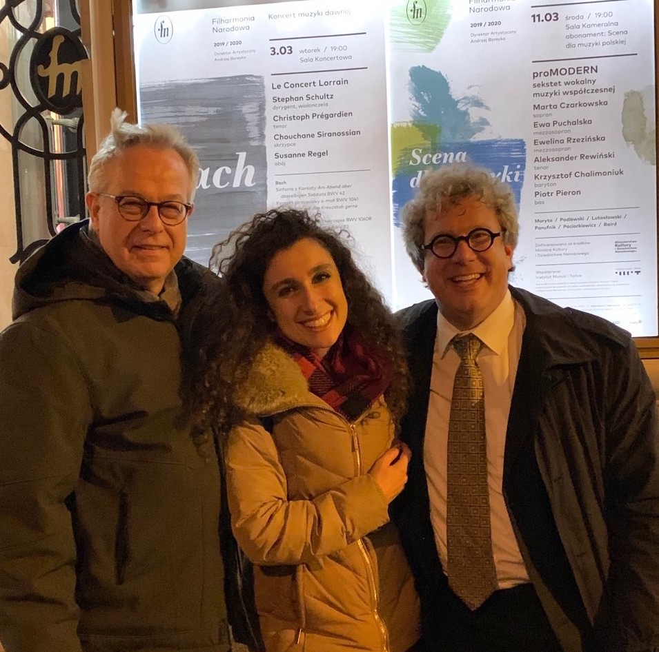Concert_Lorrain's tweet photo. L'après concert détente à Varsovie pour nos musiciens du Concert Lorrain, Chouchane Siranossian et Christoph Prégardien https://t.co/QSJCbyEWJb