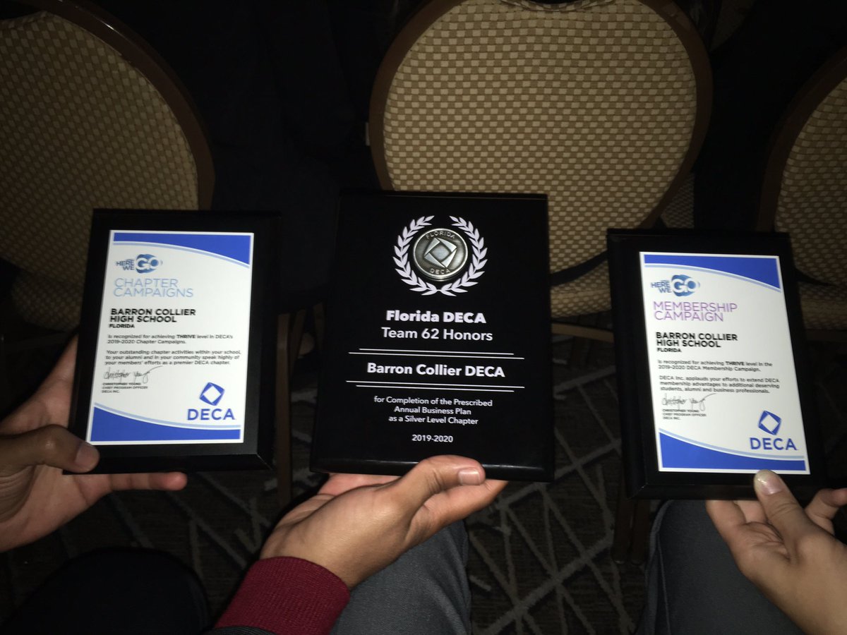 barrondeca's tweet photo. Day 1 of FL DECA CDC✅

As students begin to compete on Day 2, @BarronCollier DECA has already received some awards.

Our dedicated advisor, Ms. Wilson, was also recognized on stage for her years of service and major impact on Florida DECA. 🔹 https://t.co/CHpHMSxm2J