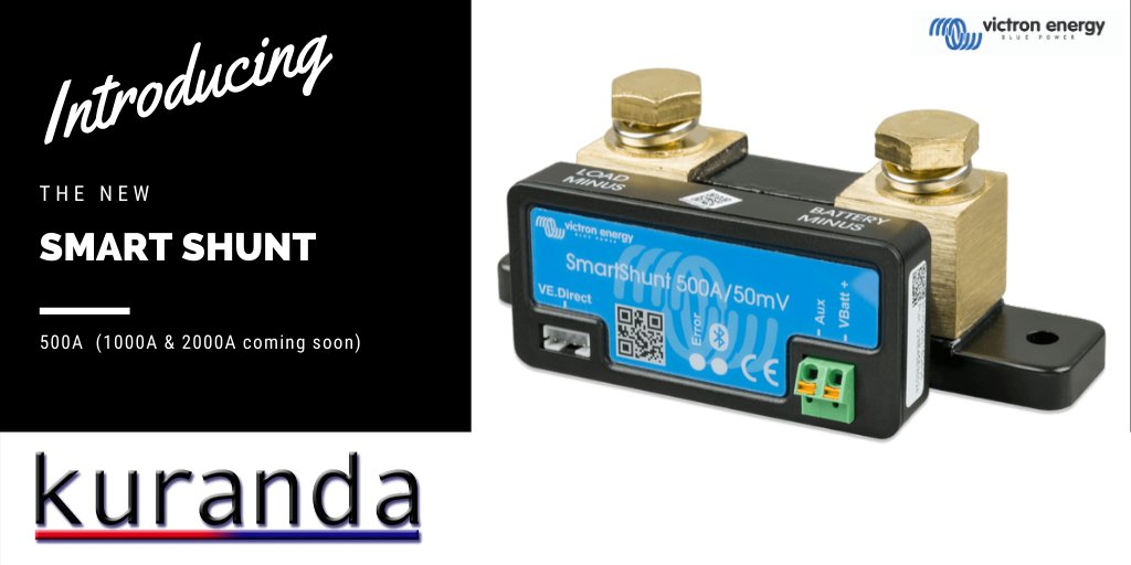 New Product...
The SmartShunt is an all in one battery monitor, only without a display.
Your phone acts as the display. The SmartShunt connects via Bluetooth to the VictronConnect App on your phone. #campervan #victronenergy #batterymonitor