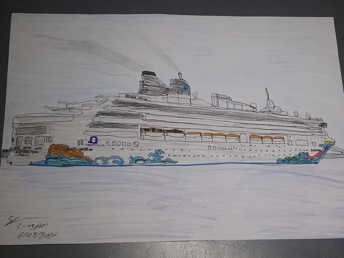 Drawing of #explorerdream for @DreamCruisesHQ