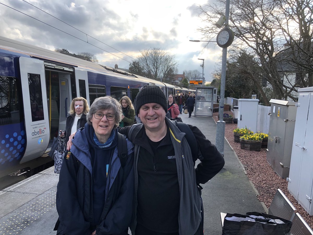 Rawkneee's tweet photo. Kate and Chris arrive #RamblersSC20 https://t.co/NKAbZEFBTK
