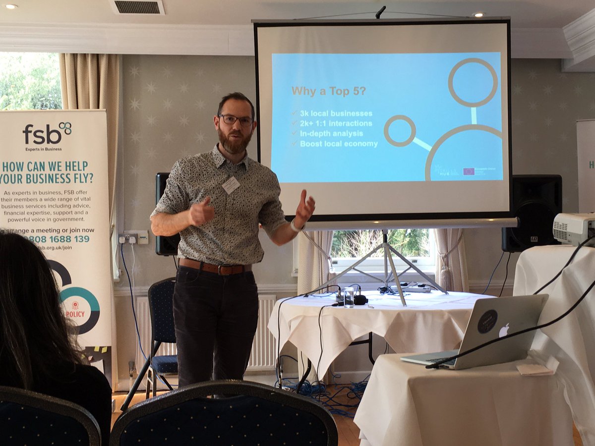 growthskillshub's tweet photo. Rocking a Top Skills for Business session is Skills Hub manager @joshhoole46 at the #FSBConfidence event, talking strategy, marketing &amp; sales, finance, efficiency and leadership. https://t.co/Xd7M0J5eMp
