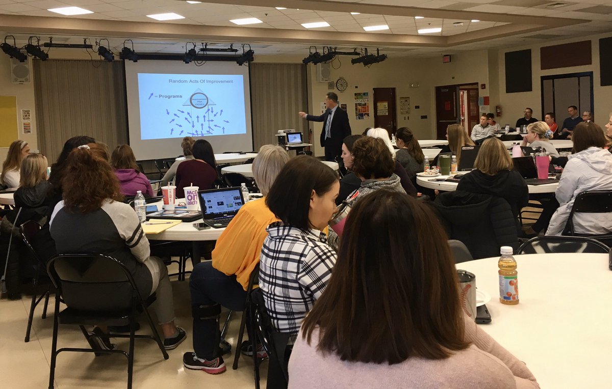 kimberly_yonker's tweet photo. Starting off our #ChannahonPride #CSDINST (my fave institute day of the year!) with an inspiring keynote by Brad W Voehringer about bold, hard changes for the right reasons regarding #PLCs https://t.co/RjqpGZOJVJ