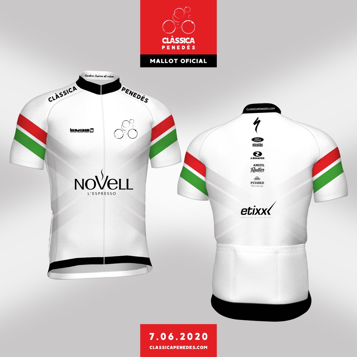 classicapenedes's tweet photo. Us presentem el mallot oficial de la Clàssica Penedès 2020 ♥️
📣 Aprofita la inscripció a preu reduït! ⏳
👉 Inscripcions a https://t.co/72u36AukKA

Os presentamos el maillot oficial de la Clàssica Penedès 2020 ♥️

We present the official jersey of the Clàssica Penedès 2020 ♥️ https://t.co/zXKneYzi2P