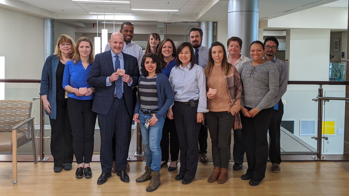 The @RueschCenter team wears blue in honor of #ColorectalCancerAwarenessMonth #DressInBlue day @LombardiCancer @MedStarGUH #allieswearblue #TomorrowCantWait!