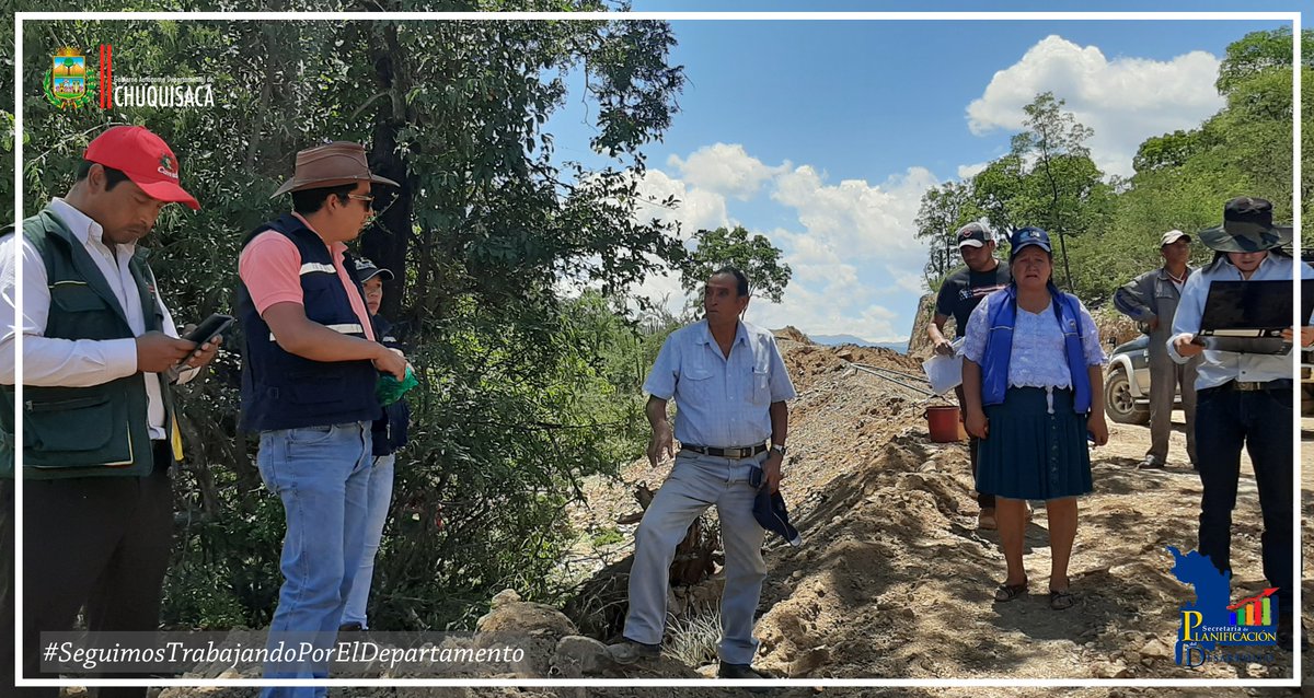 Gadch_Planif's tweet photo. SPD| Secretaría de Planificación del Desarrollo
Realizó  reunión de coordinación  e inspección al proyecto, “Construcción Camino Corso-Pucara-Olopo” en el municipio de Tomina, con la participación del Alcalde y Concejales, proyecto que tiene  una inversión total 5.365.932 #GADCH https://t.co/6ev7usQMay