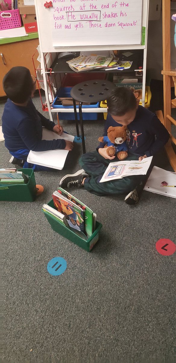 MrsMcKelveyWMES's tweet photo. This class loves to real read on pajama day with their stuffed animals! One student even told his to keep real reading while he used the bathroom 😂 #meadowmagic #comfyreading https://t.co/PuxgTL5J69