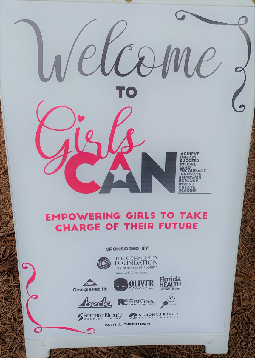 PutnamSchoolsFL's tweet photo. More than 250 young women are ready to hear powerful messages of encouragement this morning at the annual Girls Can event held at SJRSC. Local community and business leaders are committed to "empowering girls to take charge of their future".

#ProudtobePCSD #GirlsCan #SJRSC https://t.co/1wykHSZxq5