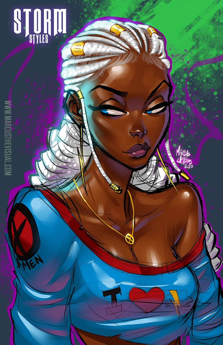 marcusthevisual's tweet photo. Finally settling into my new crib and plugging everything up. Here's another of my Storm Styles pieces to rock out Friday. Gotta give props to my bro Greg for the cornrows suggestion on this one. Peace ya'll.
#MarcusTheVisual #StormStyles https://t.co/OeHeZI7drP