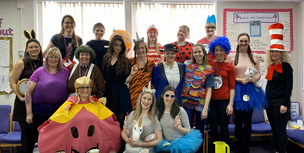 lasswadeps's tweet photo. Our Lasswade Staff all set for World Book Day! 🌍 📚 #WorldBookDay2020 #characterdressup https://t.co/2oZGt2CLJE