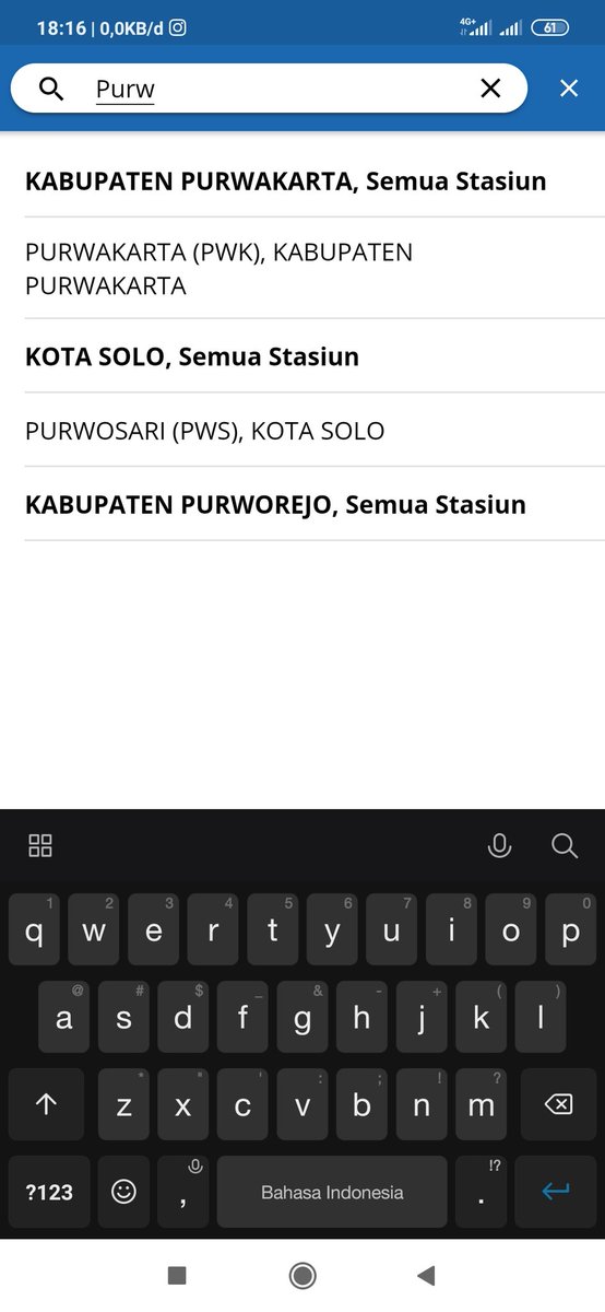 hay_awan's tweet photo. @KAI121 Jaringan stabil min, tetep nggak nongol st.pwt, bgtu juga gmr....udah d uninstall trus install lgi begitu.... https://t.co/y3OhqJFJAc