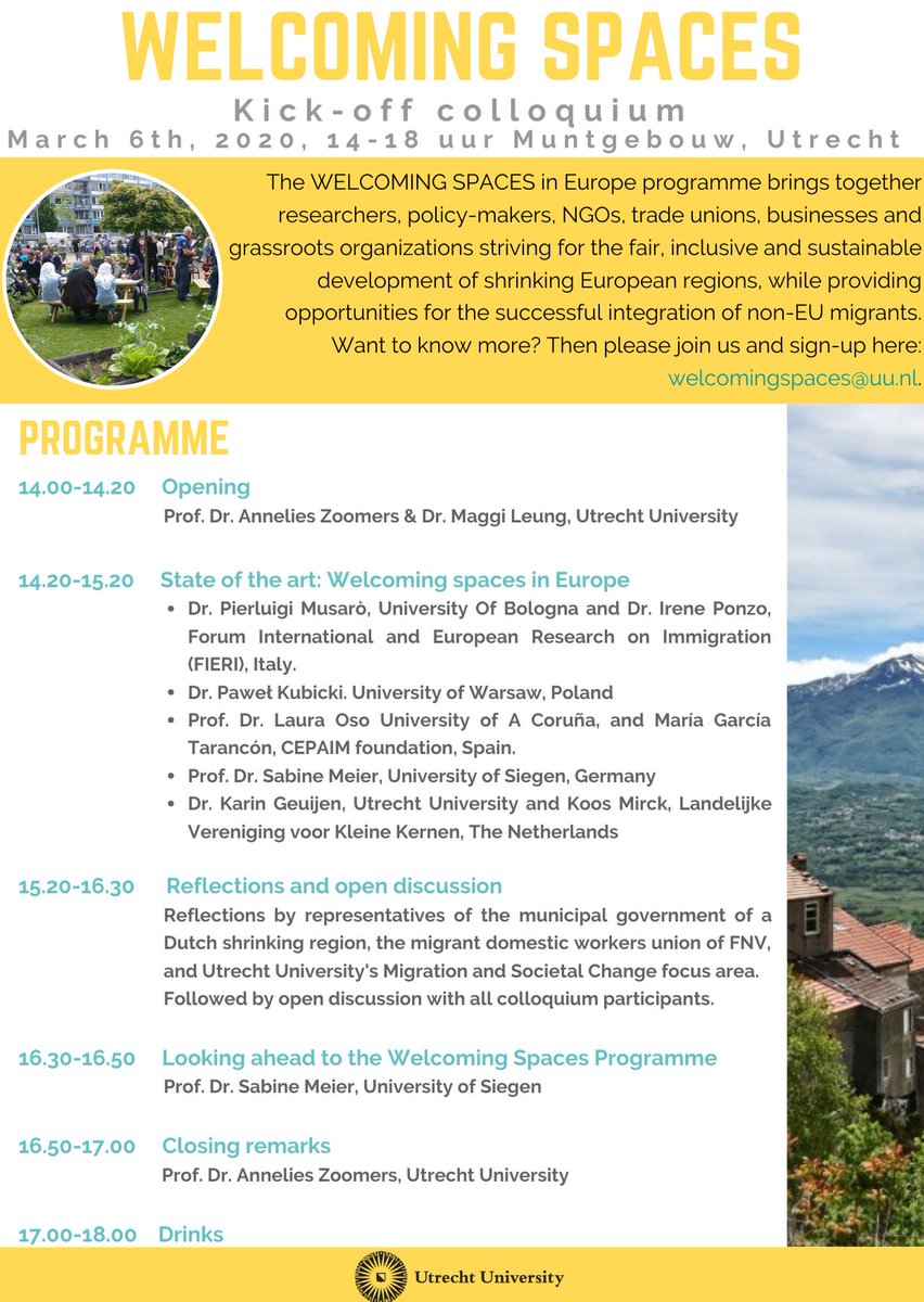 Starting soon: our Welcoming Spaces Kick-offconference, with contributions from <a href="/LVKK_NL/">LVKK</a> and the mayor <a href="/Gem_Berkelland/">Gemeente Berkelland</a>