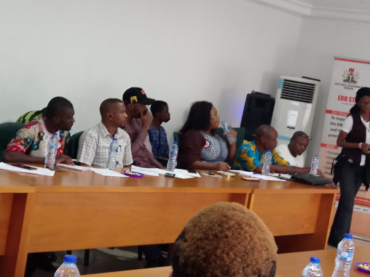 Edo State Open Data (@opendataedo) on Twitter photo #Ongoing:
1st Presentation: Open Data, Data Presentation and Open Mapping.
<a href="/Code4Africa/">Code for Africa</a> <a href="/ogbeborsarah/">Sarah Ogbebor</a> <a href="/OpenDataEdo/">Edo State Open Data</a> <a href="/a_laperriere/">Andre Laperriere</a> <a href="/EROMOSELEJOHNA/">Eromosele John</a> <a href="/CodeForNigeria_/">Code for Nigeria</a> <a href="/OpenDataDay/">Open Data Day</a> <a href="/ODIHQ/">Open Data Institute</a> #Ongoing:
1st Presentation: Open Data, Data Presentation and Open Mapping.
<a href="/Code4Africa/">Code for Africa</a> <a href="/ogbeborsarah/">Sarah Ogbebor</a> <a href="/OpenDataEdo/">Edo State Open Data</a> <a href="/a_laperriere/">Andre Laperriere</a> <a href="/EROMOSELEJOHNA/">Eromosele John</a> <a href="/CodeForNigeria_/">Code for Nigeria</a> <a href="/OpenDataDay/">Open Data Day</a> <a href="/ODIHQ/">Open Data Institute</a>