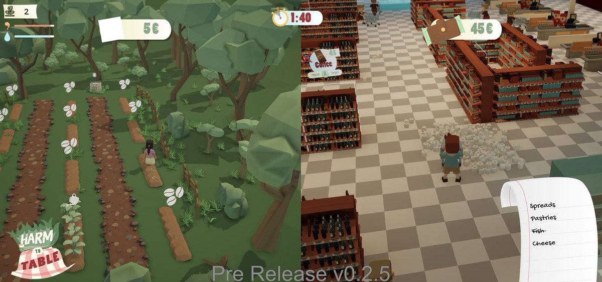 NextChapterGam1's tweet photo. Finishing up another week of working on our game "Harm To Table" for @CGIARclimate through the @GameJam20 course! Lots of play-testing this week, discovering bugs, new ideas, and testing if the applied learning is effective! More dynamics, feedbacks, and interactions to follow! https://t.co/U3wKQc96tx