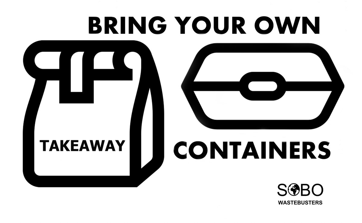sobowasteb's tweet image. We have launched a new scheme to encourage people to bring their own TAKEAWAY containers #byosobo #lessplastic #byo #reducewaste #takeaway