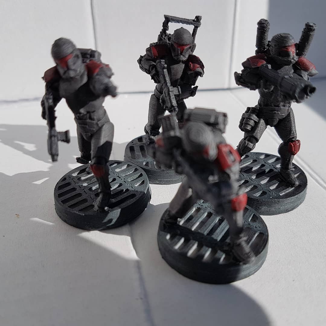 SCWFrontLine's tweet image. Wip Omega Squad Republic Commandos courtesy of #MarkAnthonyCharlton #3Dprinting
