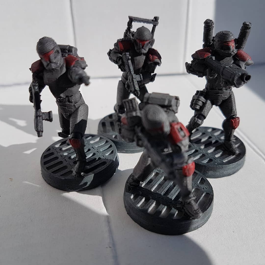 SCWFrontLine's tweet image. Wip Omega Squad Republic Commandos courtesy of #MarkAnthonyCharlton #3Dprinting