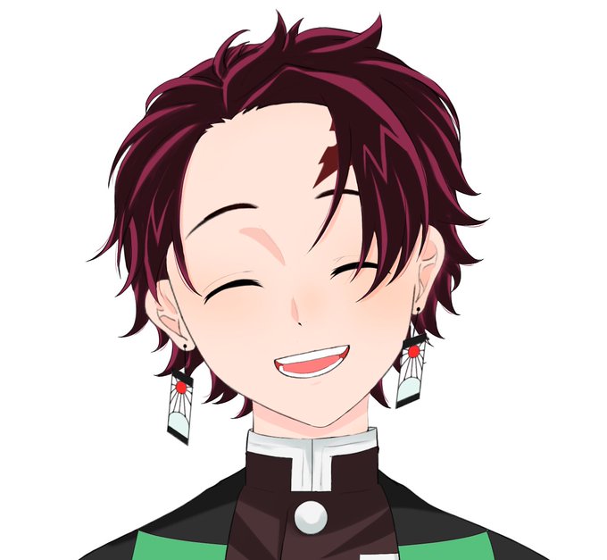 Yui@さんがTwitterに投稿した竈門炭治郎(鬼滅の刃)のイラスト。