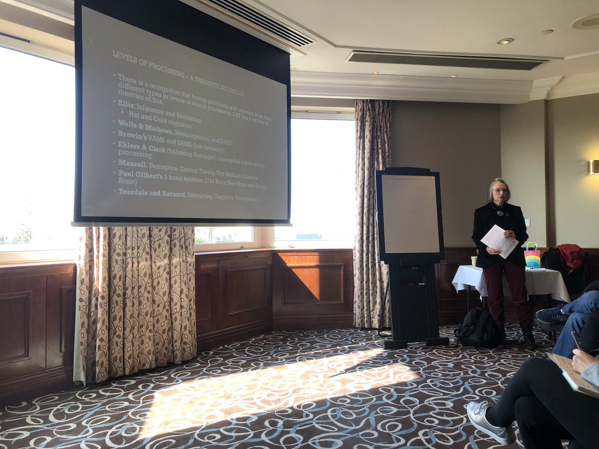 Randall_JAC's tweet photo. Putting Experiencer and Experience at the Heart 
of psychological formulation. 

Collaboration is vital: you must start with active listening to the person’s distress &amp; be present/validate...not falling straight into theory &amp; psy languages.

Isabel Clarke at @DCPPreQual #PQGconf https://t.co/Kr2vAYTcIP