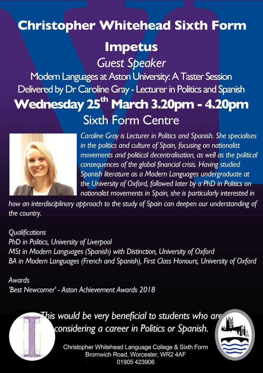 CWLCandSF's tweet image. Sixth Form Open Morning - tomorrow @CWLCSixthForm 
10am -12noon. Meet dedicated staff and current students.
#WorcestershireHour