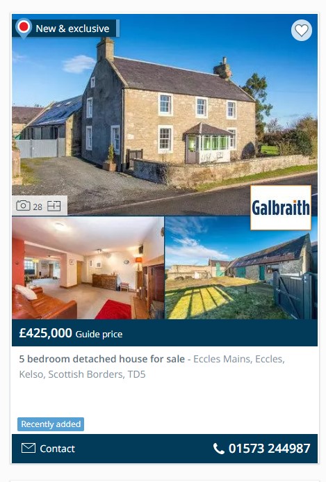 Galbraith_SB's tweet photo. NEW &amp; EXCLUSIVE @OnTheMarketCom and @Galbraith_Kelso  #Traditional #farmhouse (3 receptions, 4/5 bedrooms) and #steading in popular Borders village. #Potential for extended family with planning permission for conversion on steading. https://t.co/9mOM3lxsaM https://t.co/6bzwgmNTjD