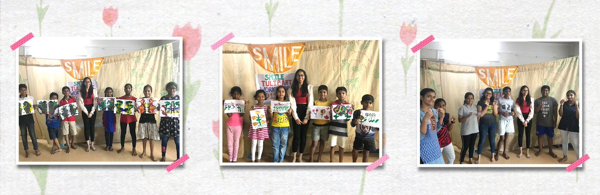FoundationTulip's tweet photo. Happy faces from our recent interactive and fun Painting event!
The session included activities like vegetable print painting, thread painting and quilling according to age groups of children at Smile Org
#tulipartfoundation #artists #paintingevent #tulip #arcrylic #handpainted https://t.co/pExlM0S5P1