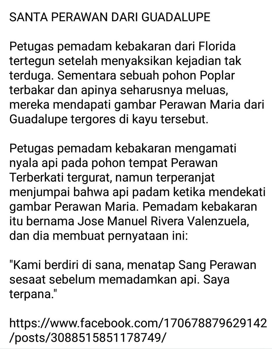 JostKoko's tweet photo. Penampakan Maria di Guadalupe mengakhiri kepercayaan suku Indian akan dewa-dewi, mengakhiri ritual pengorbanan manusia &amp; dlm bbrp tahun mempertobatkan 9 juta-an (total 10 juta) org suku Aztec kpd iman Kristiani

Paus JP II menetapkan Maria Guadalupe sbg pelindung Mexico &amp; Amerika https://t.co/W99sTgTDW2