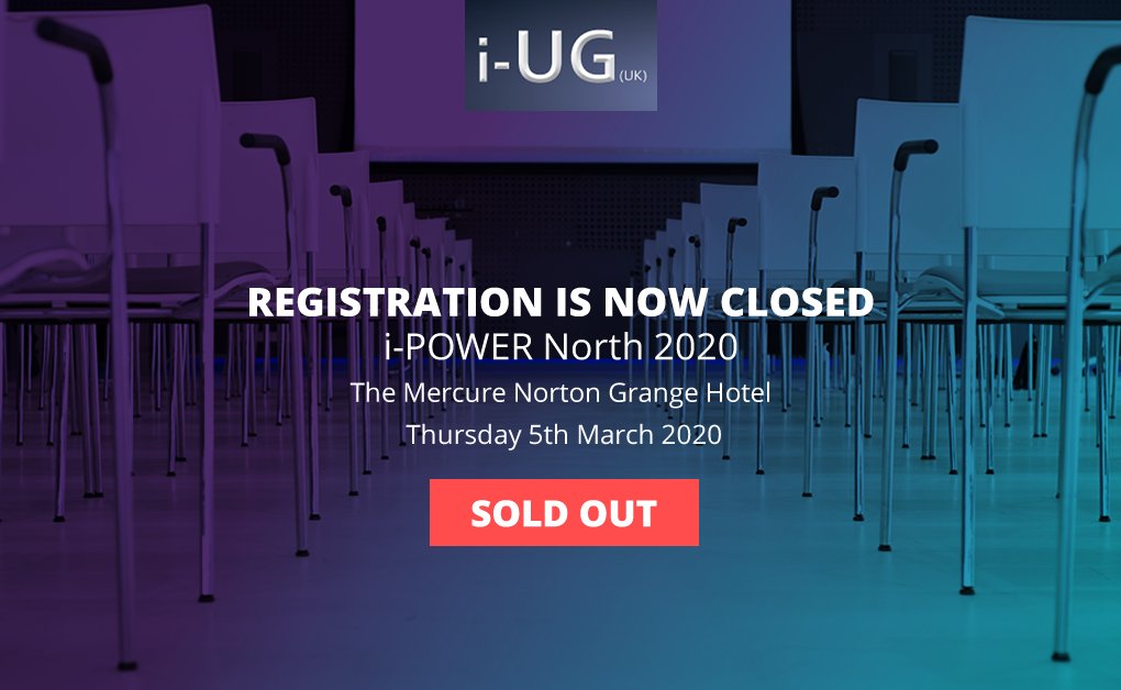 i_ug_uk's tweet image. Wow! 😮For the second time this year, our i-POWER event has SOLD OUT! 
For those of you who missed out this time around, registration will open shortly for our flagship event of the year! 🎉bit.ly/393dW4E

#iug #ipowernorth #ipowerconference #powersystems #IBMi