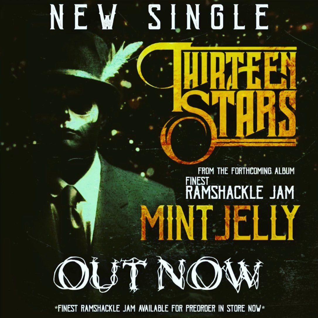 13_Stars1's tweet photo. Out now y’all!!! #thirteenstarsV #FinestRamshackleJam #thewhiteraven #jaxisavikingpimp #notTHATMikeReid #HitmanBates #RunningSoLong #MintJelly #RPM #Ludwig #GibsonCustom #GibsonAcoustic #Gretsch #Fender #65Amps #VoxAmps https://t.co/PNWBAv2wJS