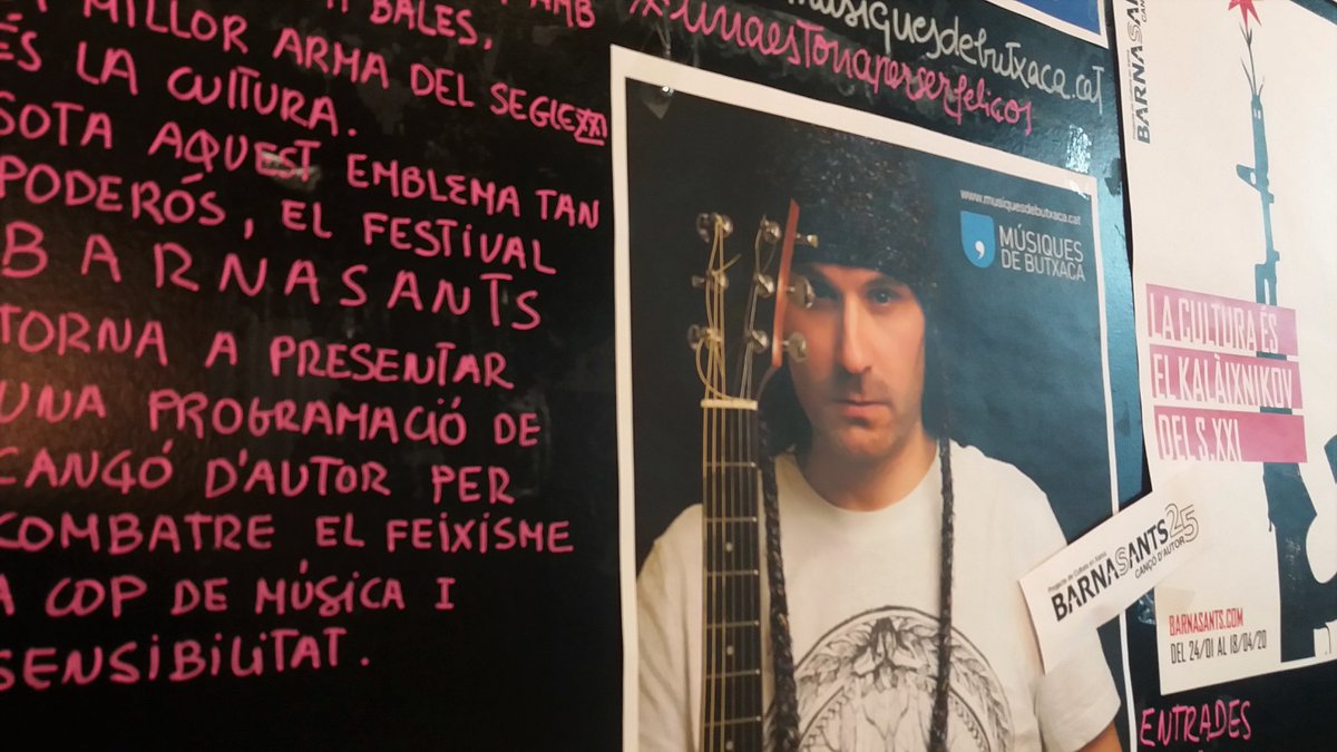 'Combatre el feixisme a cop de música i sensibilitat' Aquest és l'emblema del <a href="/barnasants/">BARNASANTS!</a> 🔈 AVUI  🕚23 h acollim un dels seus concerts, el de <a href="/VerdCel/">alfOnS Olmo 💚</a> Ens afegim a l'activisme cultural <a href="/AteneuIgualadi/">Ateneu Igualadí</a>  <a href="/culturaigualada/">CULTURA IGUALADA</a>  #Barnasants25
#concertsIgualada