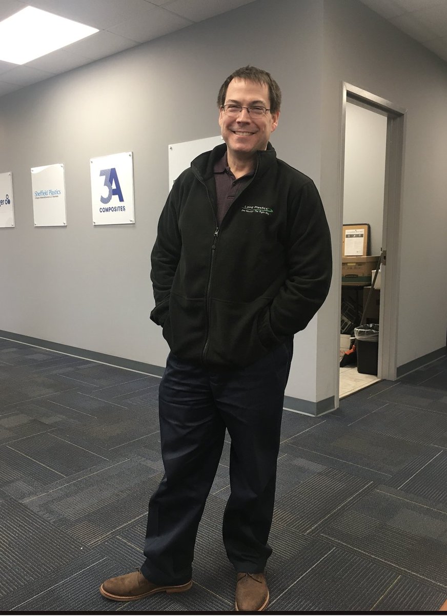 Laird_Plastics's tweet image. The #ISR and customer relationship is a special one, especially when that individual is Bill Carnes, #LairdPlastics Atlanta. Bill is modeling a thank you gift from a customer, who is appreciative of his continued support and commitment to their success. #LogoJacket #GreatJobBill