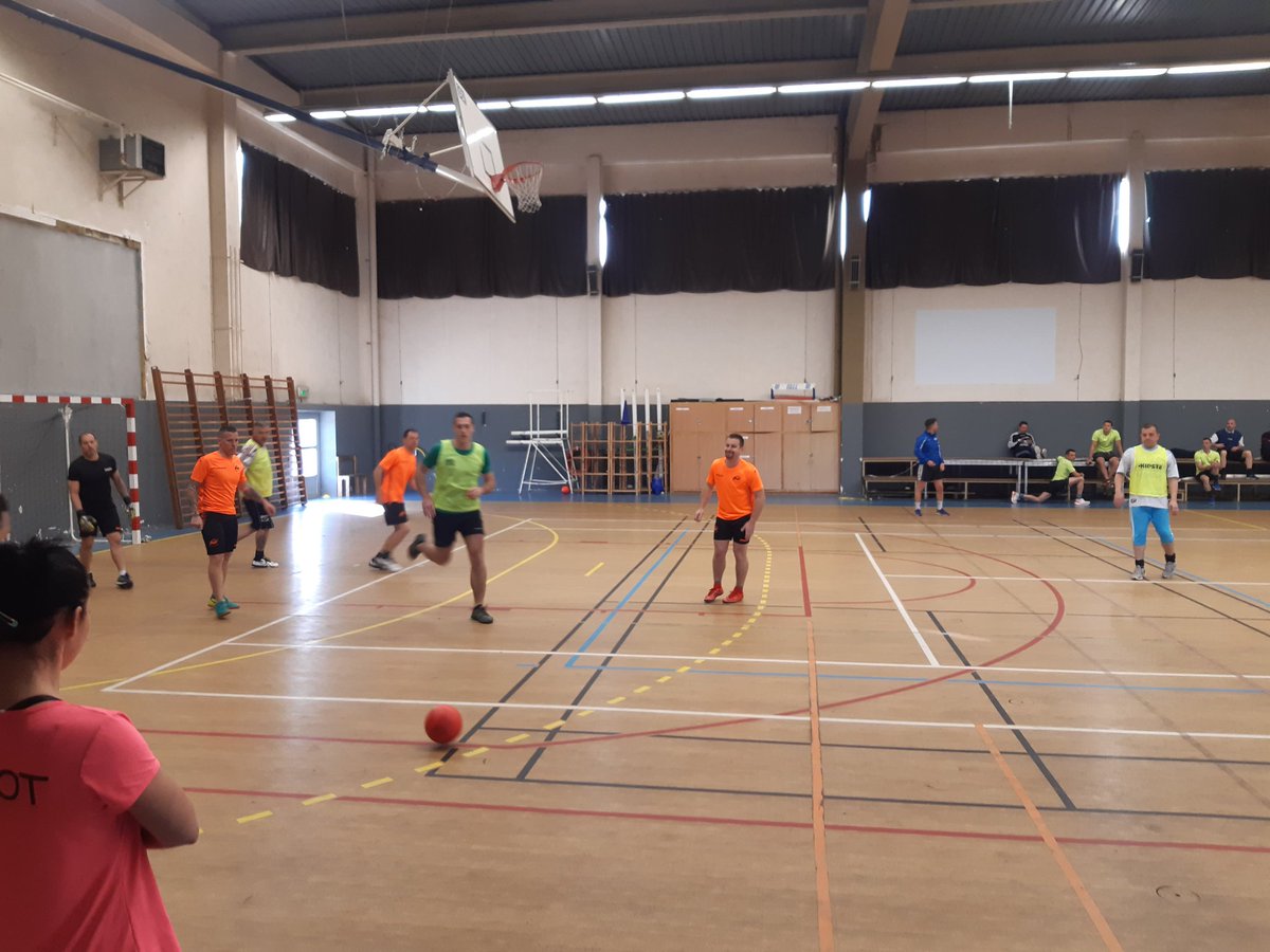 SapeursA's tweet photo. En hommage à notre collègue JC Richard, tournoi de ⚽️ ce matin. 
Beau moment de cohésion sportive !!!
Ici, c'est Avi 😉👍🚒 https://t.co/6PqFW8niXf