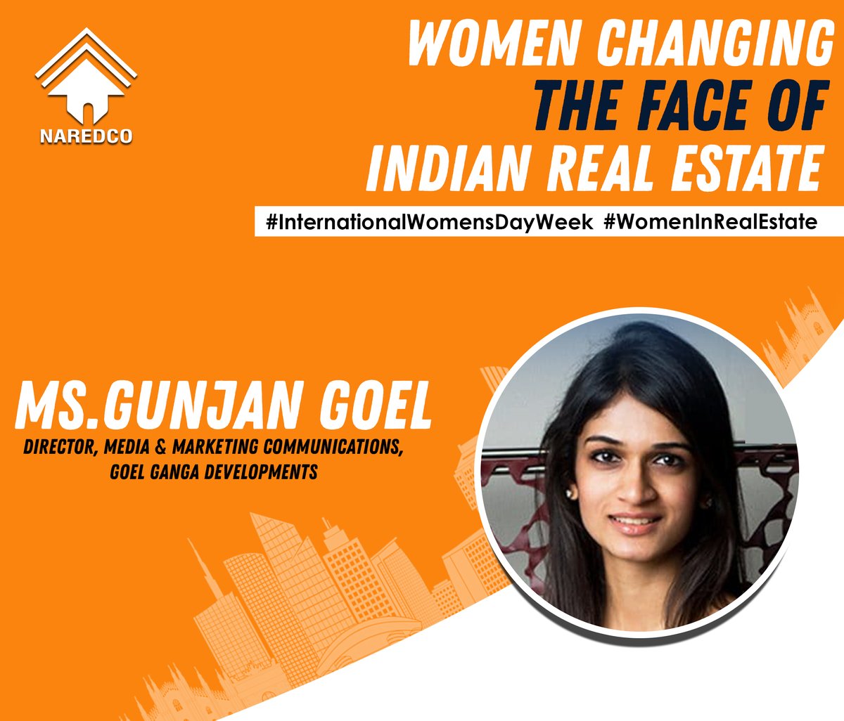 NaredcoNational's tweet photo. Ms. @gunjan_goel is an expert on brand marketing, especially for the real estate industry.She believes that If you are confident, committed, and focused, there is absolutely nothing that can obstruct your path to success. https://t.co/OukEJ4sDVW