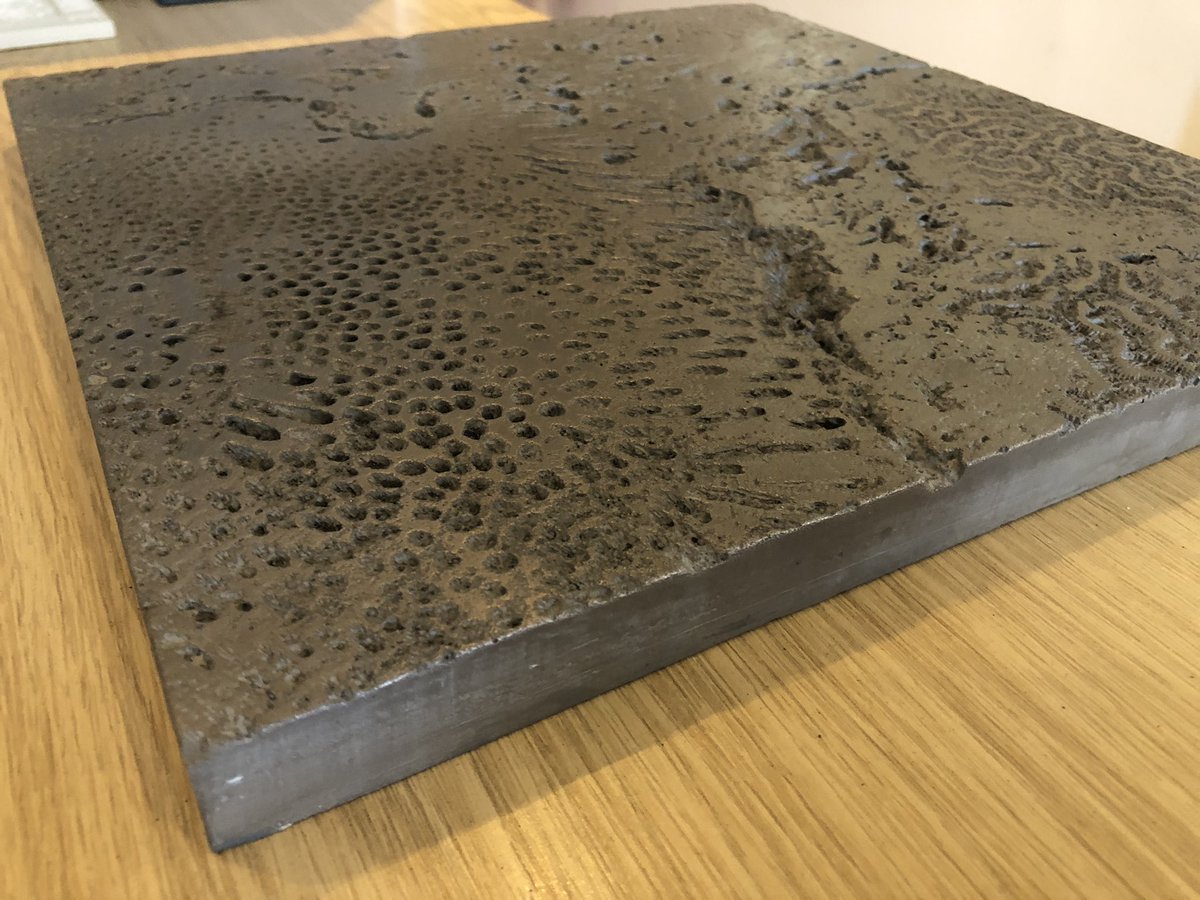 DesignandVisual's tweet photo. Loving these #AC730 #Jesmonite tiles. Incredible that you can make a #cement based resin look like metal with a gel metal top coat applied to Jesmonite AC730. #lovejesmonite #grc visit our Jesmonite page https://t.co/tpySGe3lKs https://t.co/Oas7SFPKRB