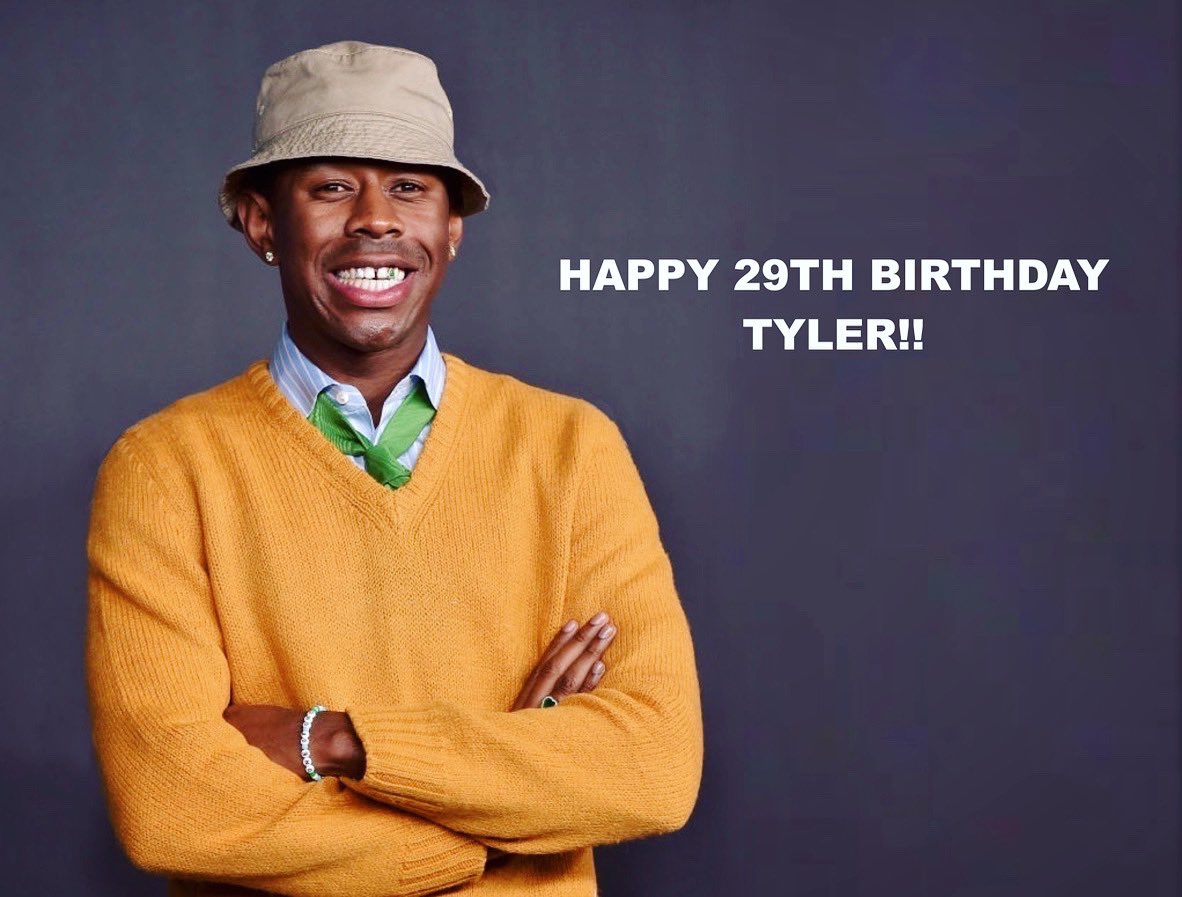 Happy birthday Tyler, The Creator!! 