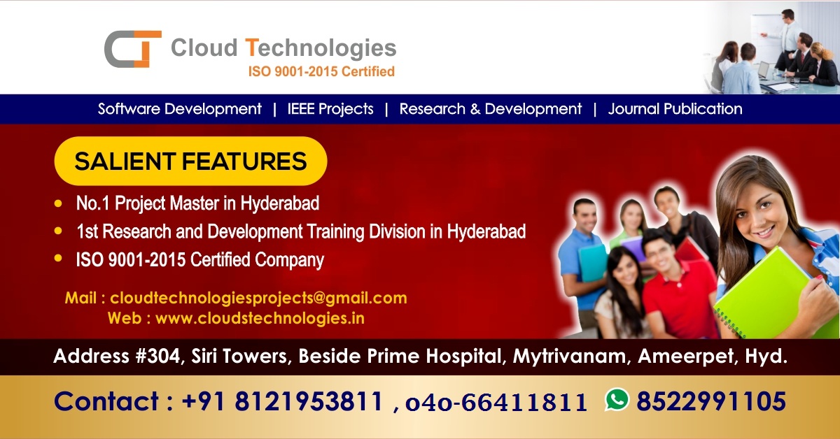 cloudtechpro's tweet photo. https://t.co/nv9u126x5N
#CloudTechnologies providing Complete Solution for all #AcademicProjects Final Year/Semester Student Projects
#IEEE2020 #Python #Java #IoT #EmbeddedSystems #BTech #MTech #CSE #ECEProjects
#BTechMajorProjectsForCSE
#LatestComputerScienceProjectsIdeas https://t.co/sH4KIjnBeZ