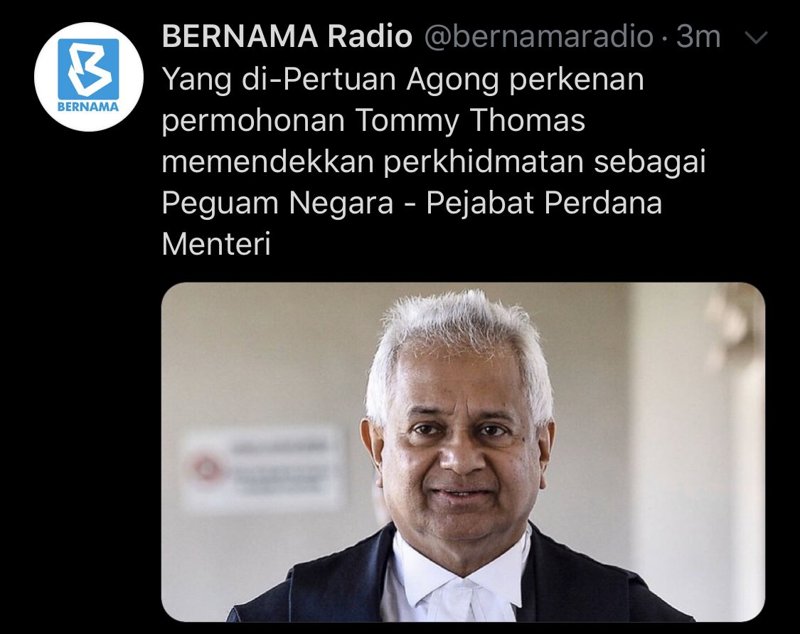 P079AbdulRahman's tweet photo. Thommy Thomas Out,
Ahlan Wasahlan Tan Sri Idris Harun.
Peguam Negara. https://t.co/MgrLjf2UAb