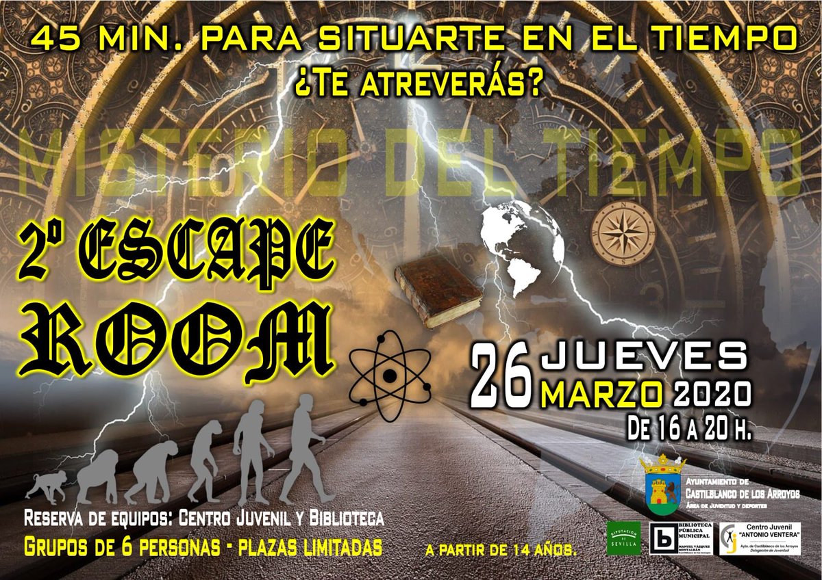 bibliocastil's tweet photo. ‼️No te quedes fuera‼️
‼️Plazas limitadas‼️
Un año más, en colaboración con él área de juventud de nuestro @Ayto_Castilblan  #biblioteca #gamificacion #aventuras #retos https://t.co/HXhfprnOZq