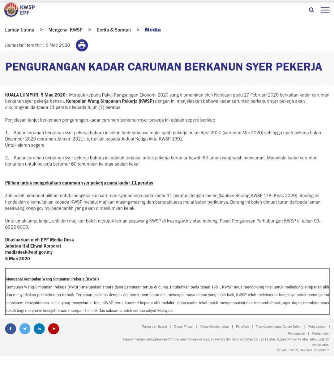 Jadual caruman kwsp 2021 pdf