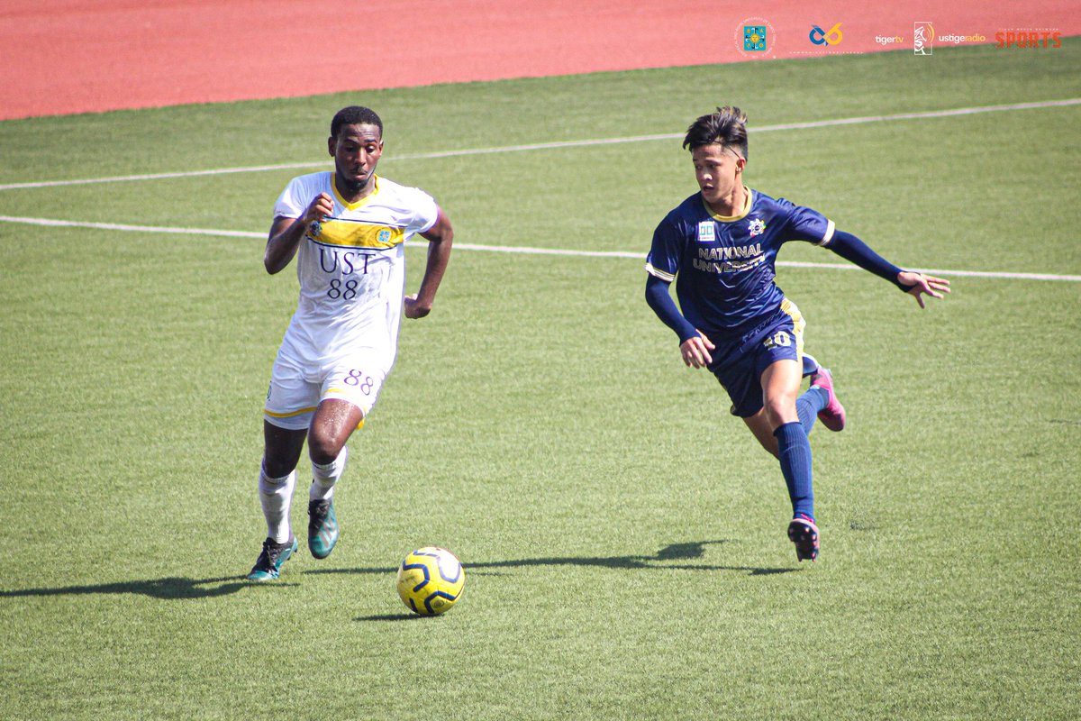 ustigertv's tweet photo. UAAP Men's Football kicked off yesterday at the Rizal Memorial Stadium and the UST Golden Booters went home with the win against the NU Bulldogs with the final score of 1-0! 

#TigerTakeover
#USTForMore
#GoUSTE https://t.co/j8sXO9H4ba